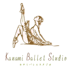 バレリーナ1:正｜バレエ教室のロゴデザインサンプル｜ムースタジオ